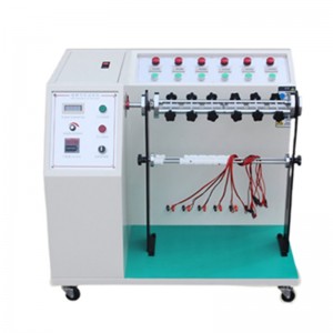 Wire bending and swing testing machine