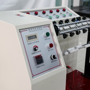 Wire bending and swing testing machine