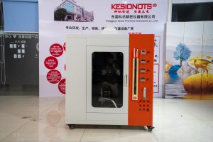 Vertical and horizontal combustion tester